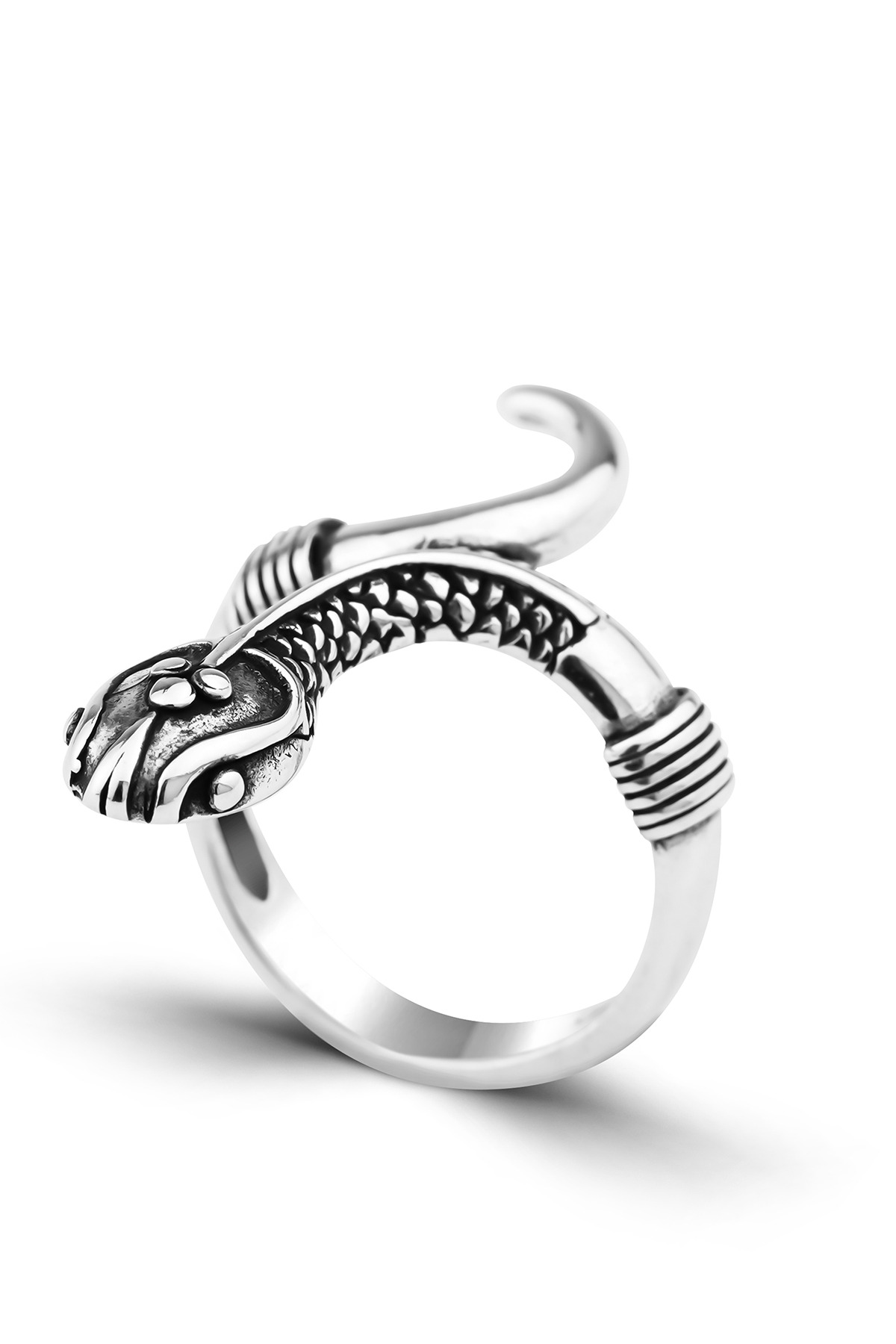 Mystic Serpent | Detailed Cobra Motif Antique Style 925 Sterling Silver Ring